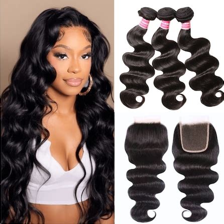 Virgin Best Glossy Sew in Human Hair Weave Bundles